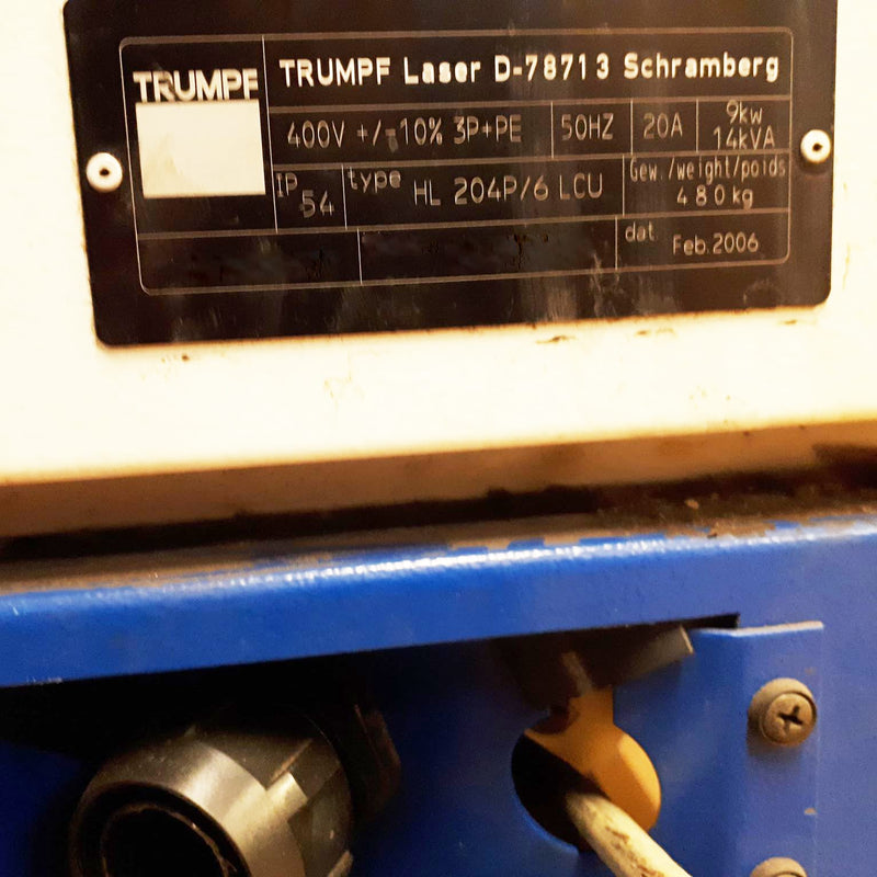 Trumpf HL 204 P Laser
