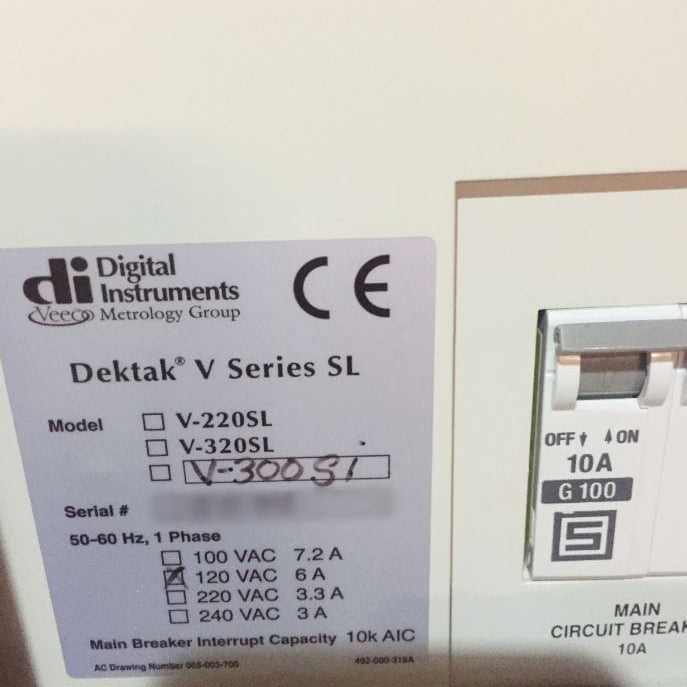 Bruker / Veeco Dektak V 300 Si Profilometer