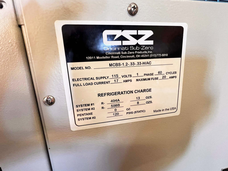 Cincinnati Sub-Zero MCBS 1.2 .33 .33 H AC Environmental Test Oven