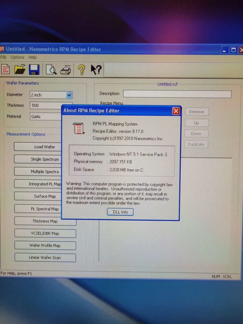 ONTO / Nanometrics RPM Blue