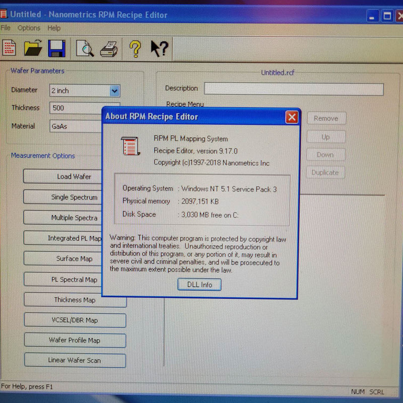 ONTO / Nanometrics RPM Blue
