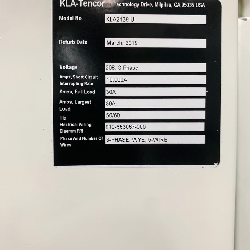 KLA 2139 Brightfield Inspection