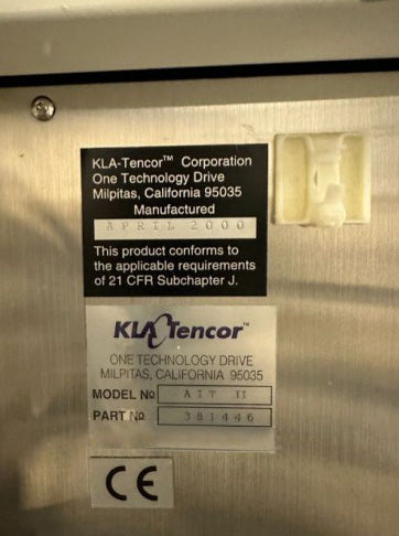 KLA AIT II Defect Inspection System
