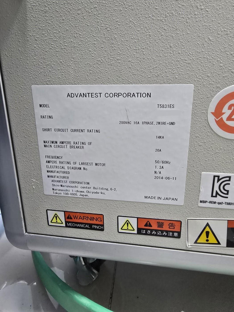 Advantest T 5831 ES Tester