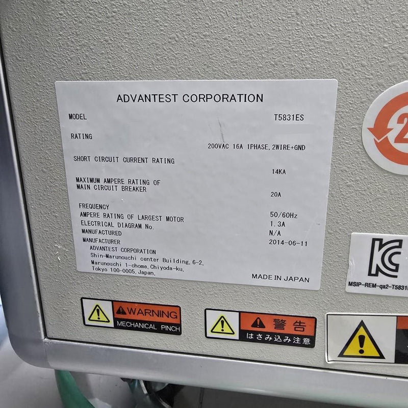 Advantest T 5831 ES Tester