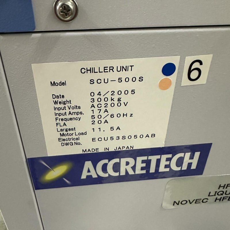 Accretech / TSK SCU 500 S Chiller