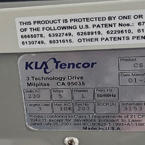 KLA Candela CS 10 V Wafer Inspector