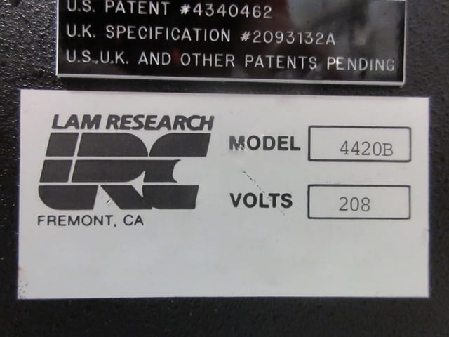 Lam Rainbow 4420 Plasma Etcher
