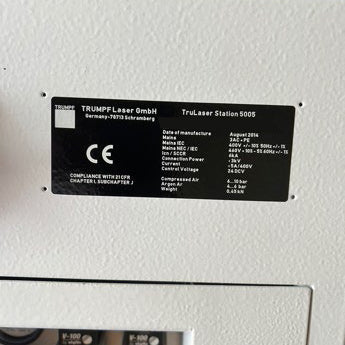 Trumpf TruLaser Station 5005 Pulsed Welding System