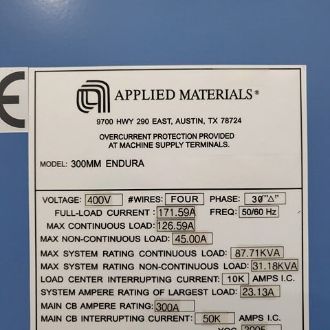 Applied Materials Endura 2 PVD (Physical Vapor Deposition)