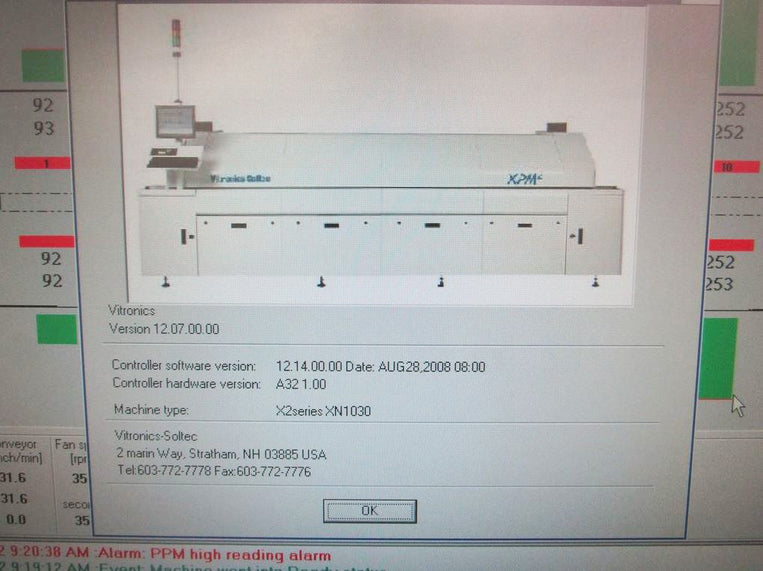 Vitronics Soltec XPM 2 1030 Reflow Oven