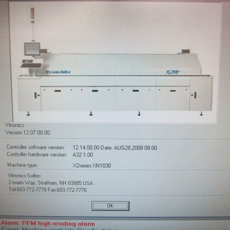Vitronics Soltec XPM 2 1030 Reflow Oven