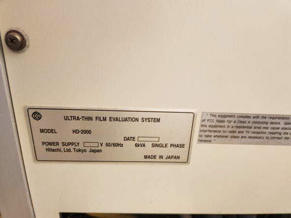 Hitachi HD 2000 Ultra Thin Film Evaluation System