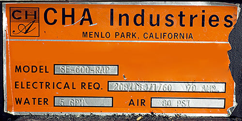 CHA SE 600 RAP E-Beam Evaporator