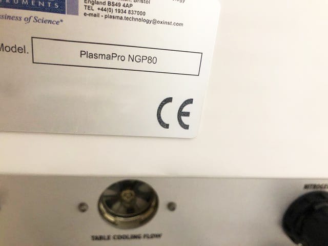 Oxford PlasmaPro NGP 80 RIE (Reactive Ion Etcher)