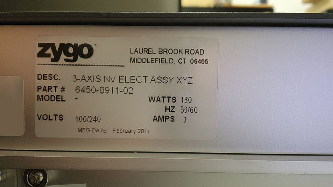 Zygo Newview 7300 3D Profilometer