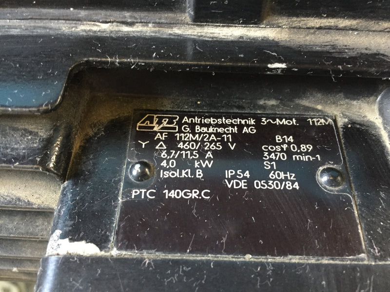 Pfeiffer Duo 250 A Dual Stage Vane Vacuum Pump