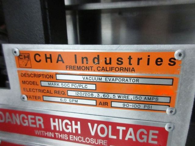CHA Mark 50 C PC / PLC Vacuum Evaporator
