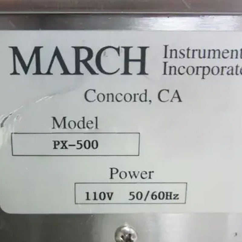 March PX 500 Plasma Treatment System