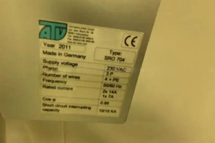 ATV SRO 704 Rapid Thermal Annealing Furnace
