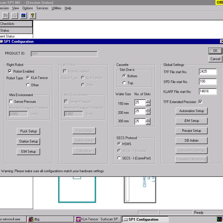 KLA Surfscan SP 1 TBI Particle Defect System