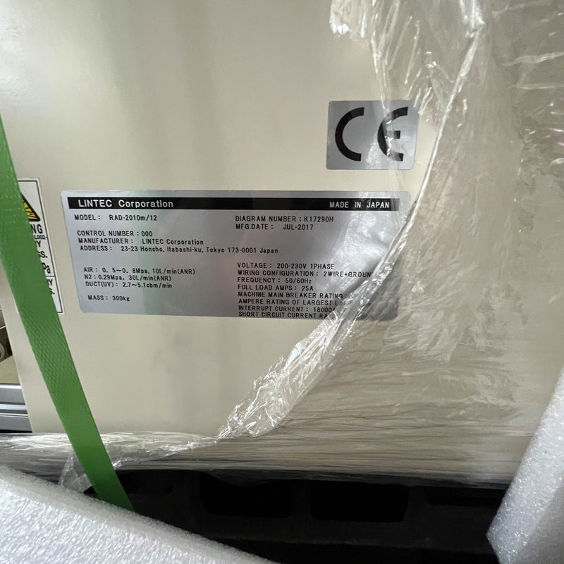 Lintec RAD 2010 M / 12 UV Irradiator