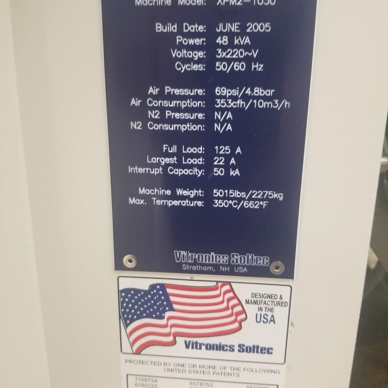 Vitronics Soltec XPM 2 1030 Oven