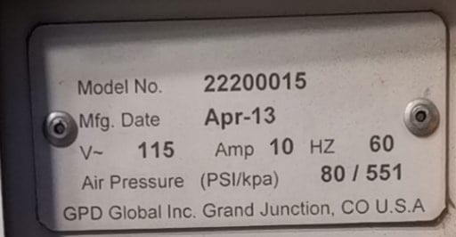 GPD 22200015 Solder Paste Machine