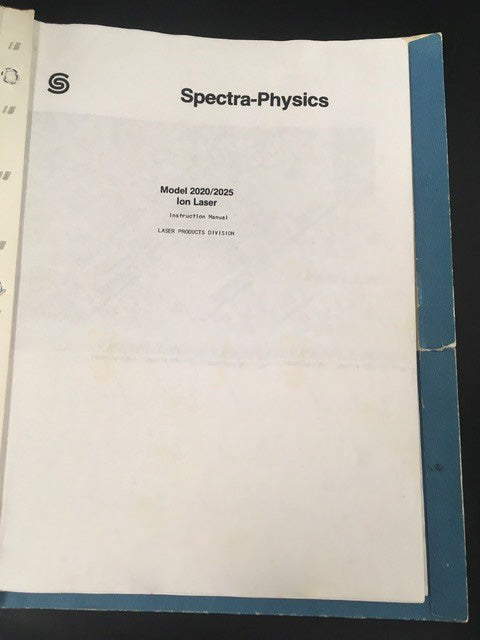 Spectra-Physics 2025-05 Argon Ion Laser