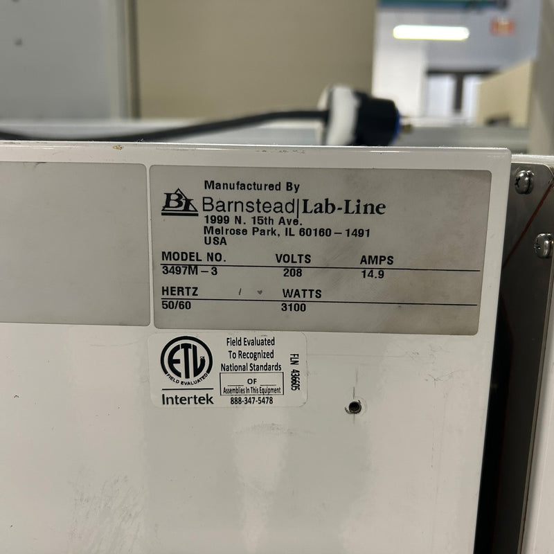 Thermo Fisher Scientific / Barnstead 3497 M 3 Oven