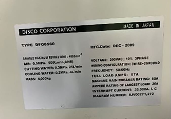 Disco DFG 8560 Grinder