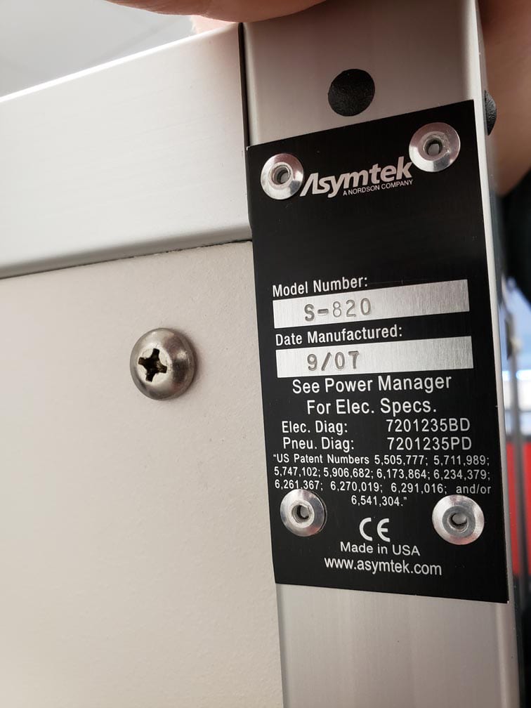 Asymtek S 820 Dispenser