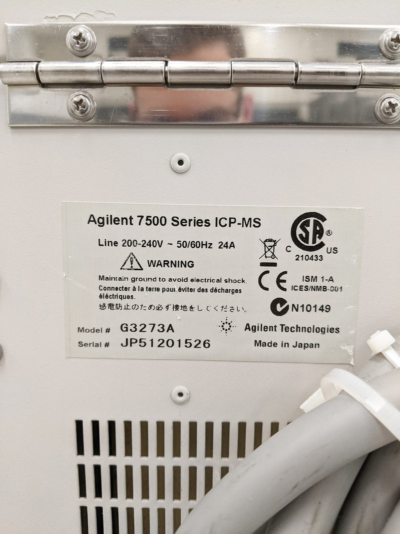 Agilent / Varian 7500 CS ICP-MS (Inductively Coupled Plasma - Mass Spectrometer)