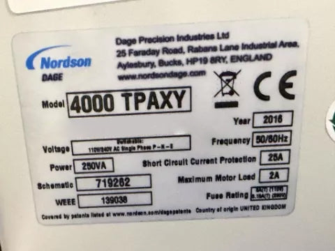 Nordson / Dage 4000 TPAXY Bond Tester