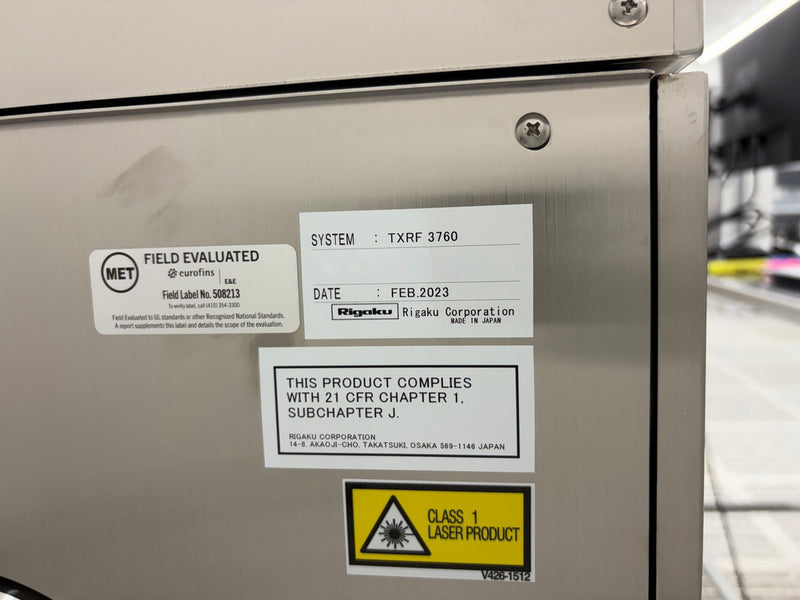 Rigaku TXRF 3760 XRF Spectrometer (X-ray Fluorescence)