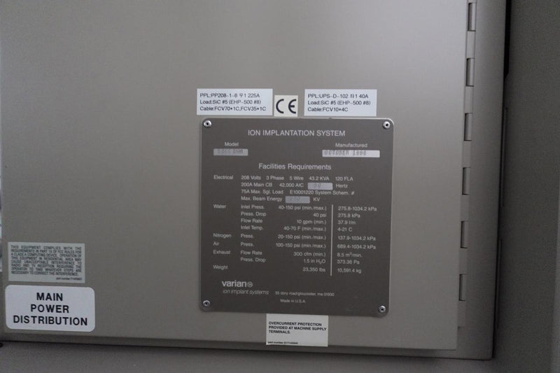 Applied Materials / Varian E 500 EHPI Medium Current Implanter