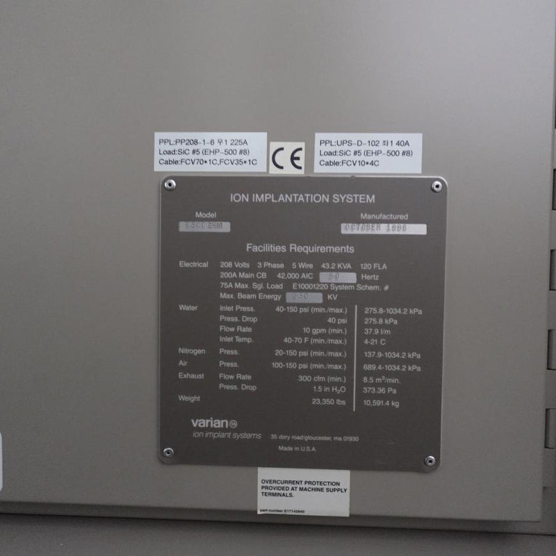 Applied Materials / Varian E 500 EHPI Medium Current Implanter