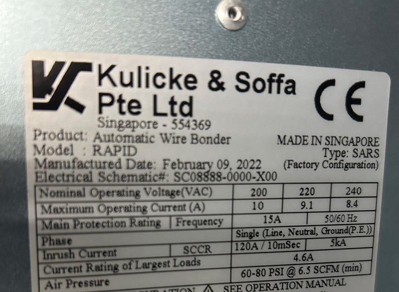 K&S Rapid Automatic Wire Bonder