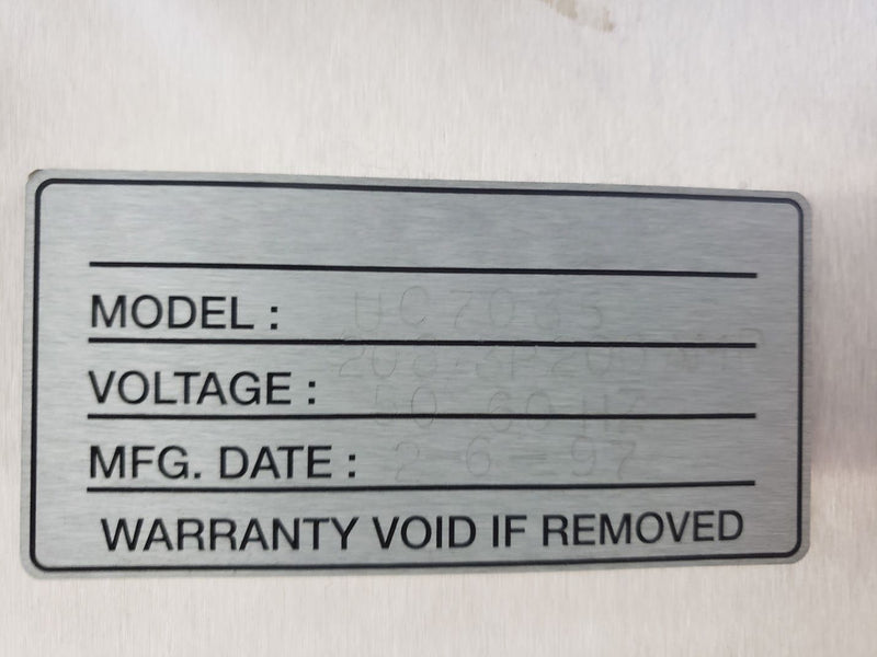Advent UC 7035 M Wafer Washer