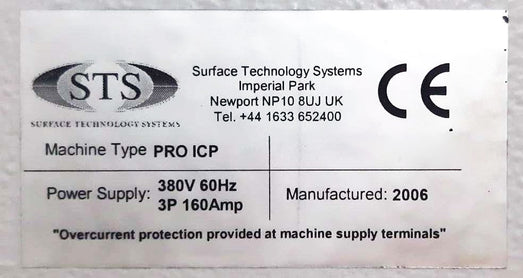 SPTS / STS CPX Pegasus Etcher