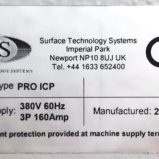 SPTS / STS CPX Pegasus Etcher