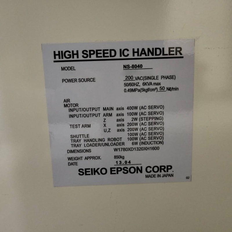Seiko / Epson NS 8040 Handler