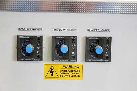 Oxford Plasmalab 100 PECVD-TEOS (Plasma-Enhanced Chemical Vapor Deposition - Tetraethyl Orthosilicate)