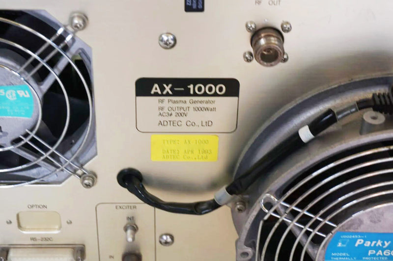 Adtec AX 1000 RF Plasma Generator