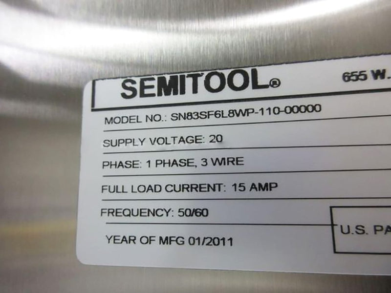 Semitool SN 83 SF 6 L 8 WP-110-00000