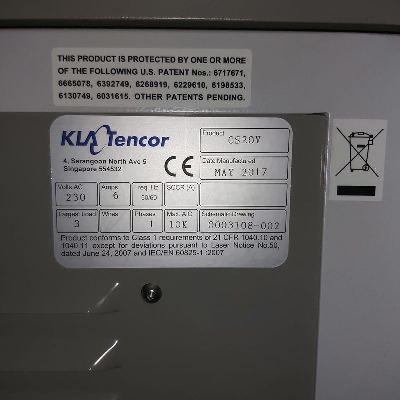 KLA Candela CS 20 V Surface Analyzer