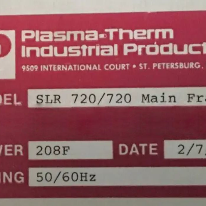 Plasmatherm SLR 720 RIE-PECVD (Reactive Ion Etcher - Plasma-Enhanced Chemical Vapor Deposition)