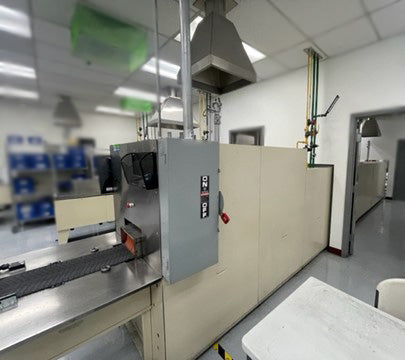 Lindberg 834 A 12-B 8-C 8-D 3-E 12 Continuous Mesh Belt Brazing Furnace