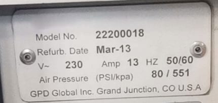 GPD 22200018 UV Dispensing Machine