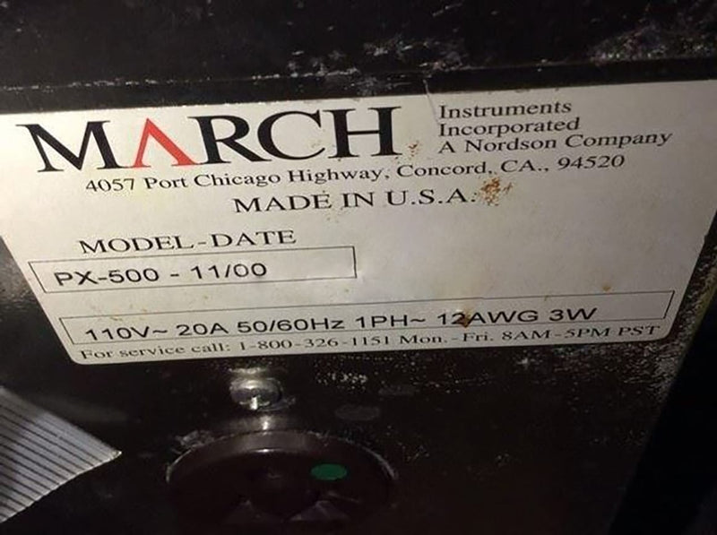 March PX 500 Plasma Asher